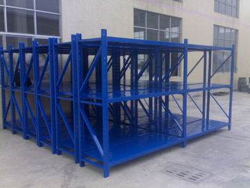 Tormento para trabajos de tipo medio de acero azul con los estantes verticales del almacenamiento del haz los 8m de la Caja-forma