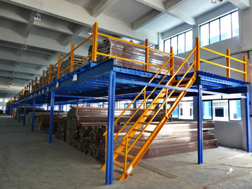 Pisos de entresuelo industriales de acero que laminan para Warehouse, azul/naranja