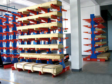 Sistema industrial del tormento del almacenamiento, estantes de tubo voladizos del acero estructural
