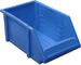 Los equipos plásticos azules de Warehouse de la caja del volumen de ventas para el estante de poca potencia atormentan