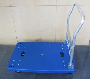 carretilla plástica plegable de los centros logísticos con azul/el gris, capacidad 150kg